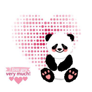 Aşk hayvan panda Bildirgesi tarafından çizilen illüstrasyon