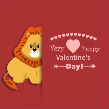 Aşk hayvan aslan Bildirgesi tarafından çizilen illüstrasyon