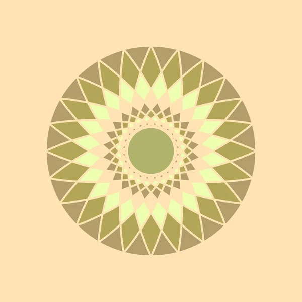 Mosaico a spirale in colori armoniosi — Vettoriale Stock