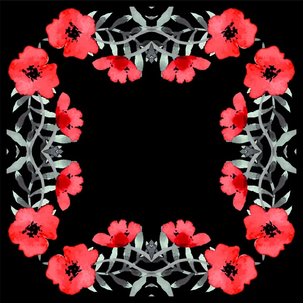 Stijlvolle floral kaart — Stockvector