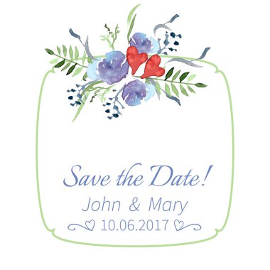 Çiçekler ve yapraklarla çerçevelenmiş