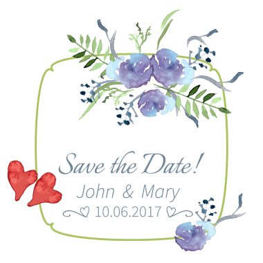 Çiçekler ve yapraklarla çerçevelenmiş