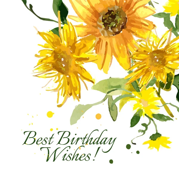 Kompozisyon sarı ayçiçeği