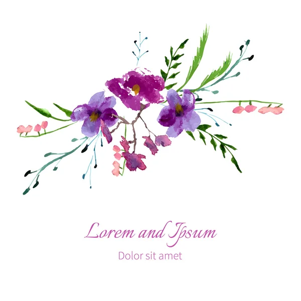 Manolya çiçek suluboya çizimi