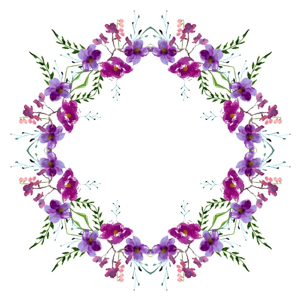 玉兰花的水彩插图 — 图库矢量图片