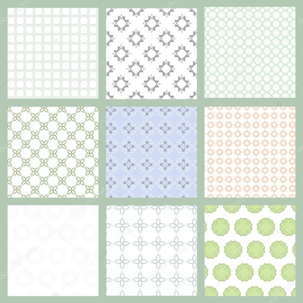 nine seamless patterns