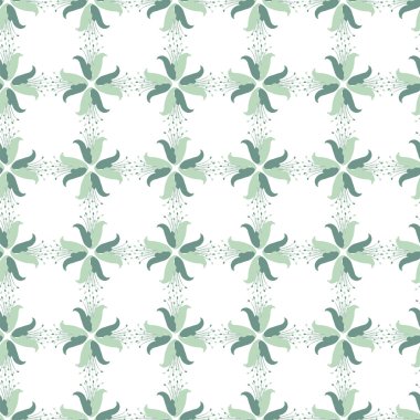 Kusursuz Geometrik çiçek deseni