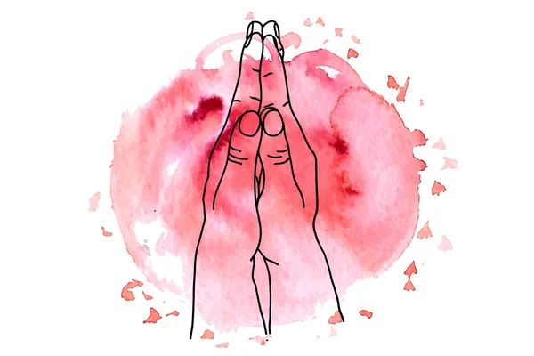 Mudra eller mehndi desenleri ile.