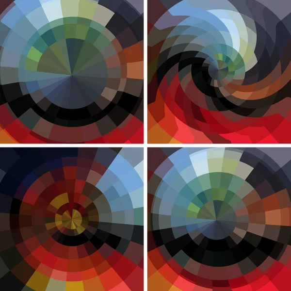 Cercle mosaïque fond — Image vectorielle