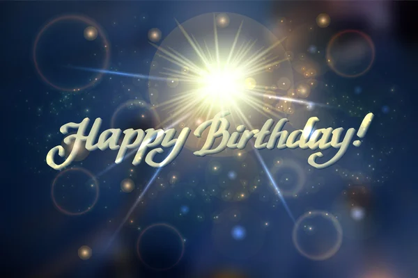 Carte de souhaits joyeux anniversaire — Image vectorielle