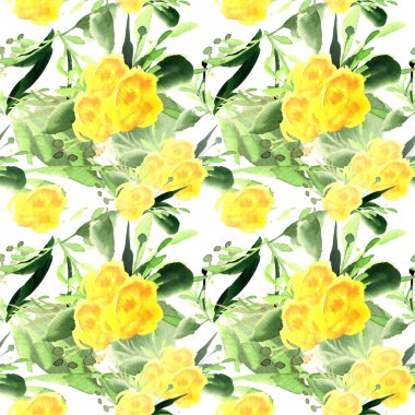 Sarı çiçekler açan