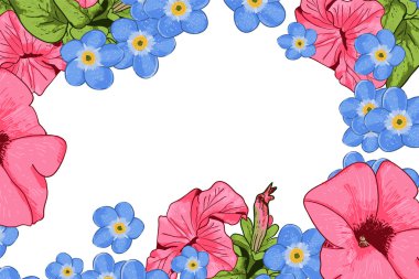 Çiçek açan güzel kır çiçekleri