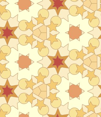 Kusursuz Geometrik çiçek deseni.