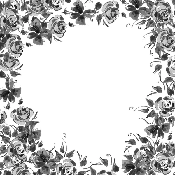 Hand drawn floral abstract background — Stock Photo, Image