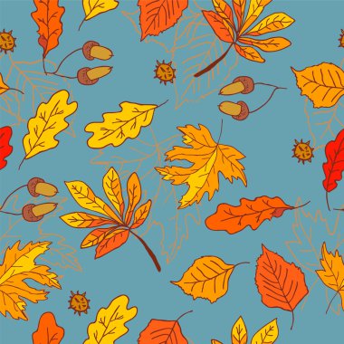 Sonbahar yaprakları deseni