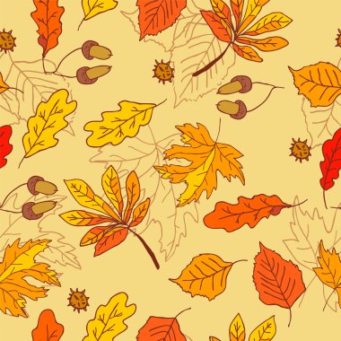 Sonbahar yaprakları deseni