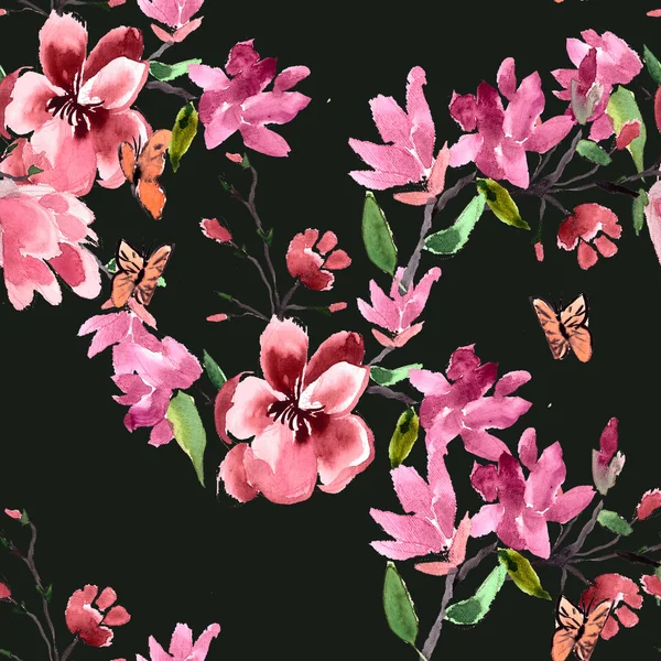 Manolya çiçek deseni