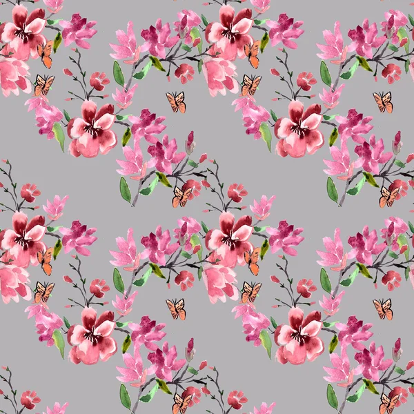 Magnolia flowers Pattern — Stock Photo, Image