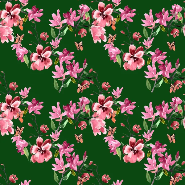 Magnolia flowers Pattern — Stock Photo, Image