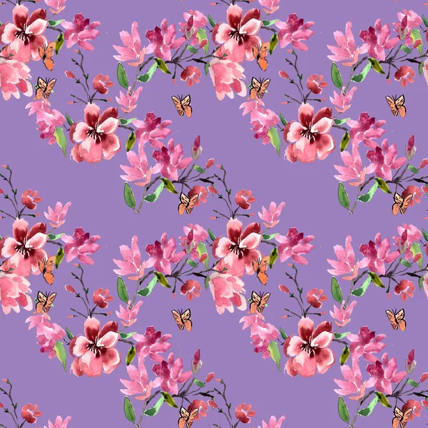 Magnolia flowers Pattern — Stock Photo, Image