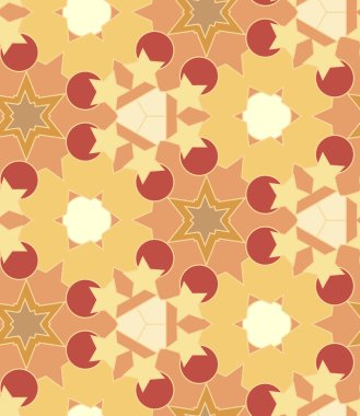 geometrik çiçek desenli