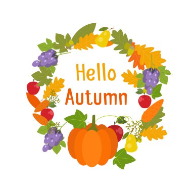 Festive illustration of a Thanksgiving Day greeting