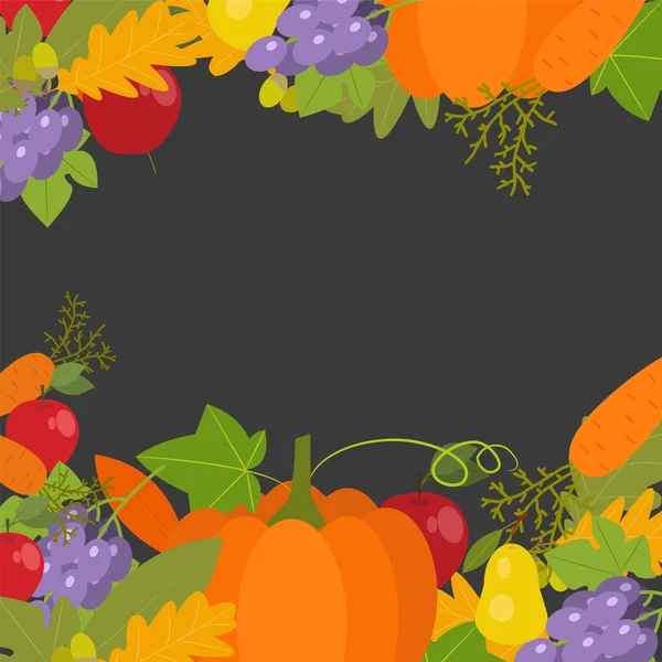 Festive illustration of a Thanksgiving Day greeting — Stockvector