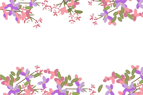 Arrière-plan vintage rétro arabis floral — Image vectorielle