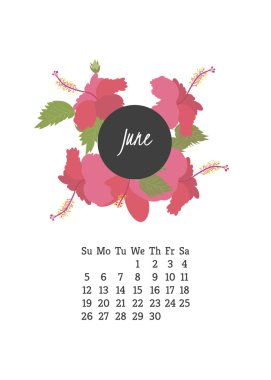 Çiçekler ebegümeci ile 2016 için takvim