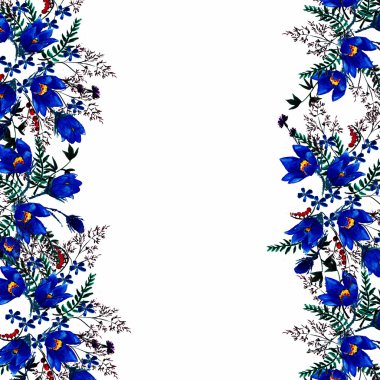 çerçeve çiçek yaz arka plan