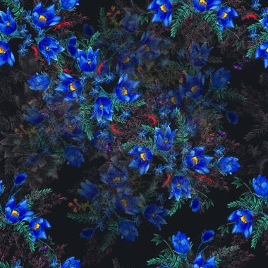 suluboya çiçek arka plan