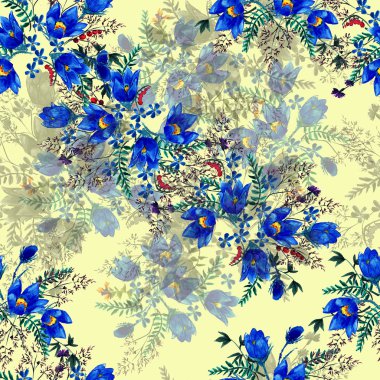 suluboya çiçek arka plan