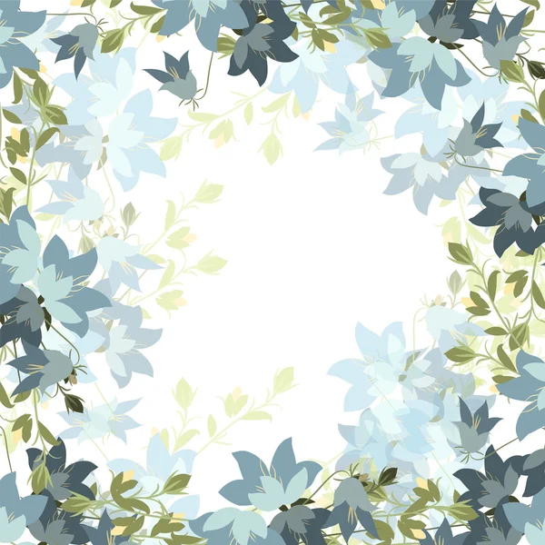 Vintage background with bellflowers — 图库矢量图片