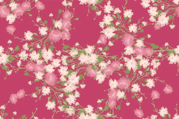 Vintage background with carnations — Stockový vektor