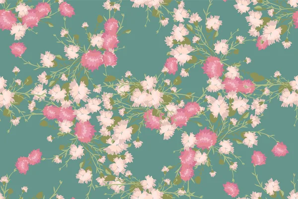 Vintage background with carnations — Wektor stockowy
