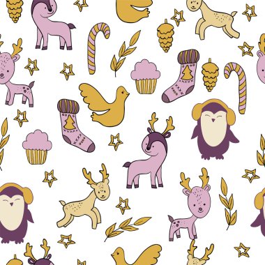 Animals and additional elements.