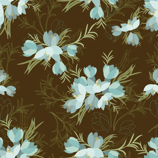 Fundal crocus floral — Vector de stoc