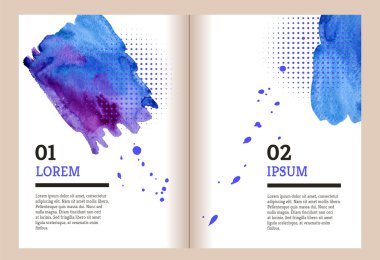 Broşür şablonu noktalar ile