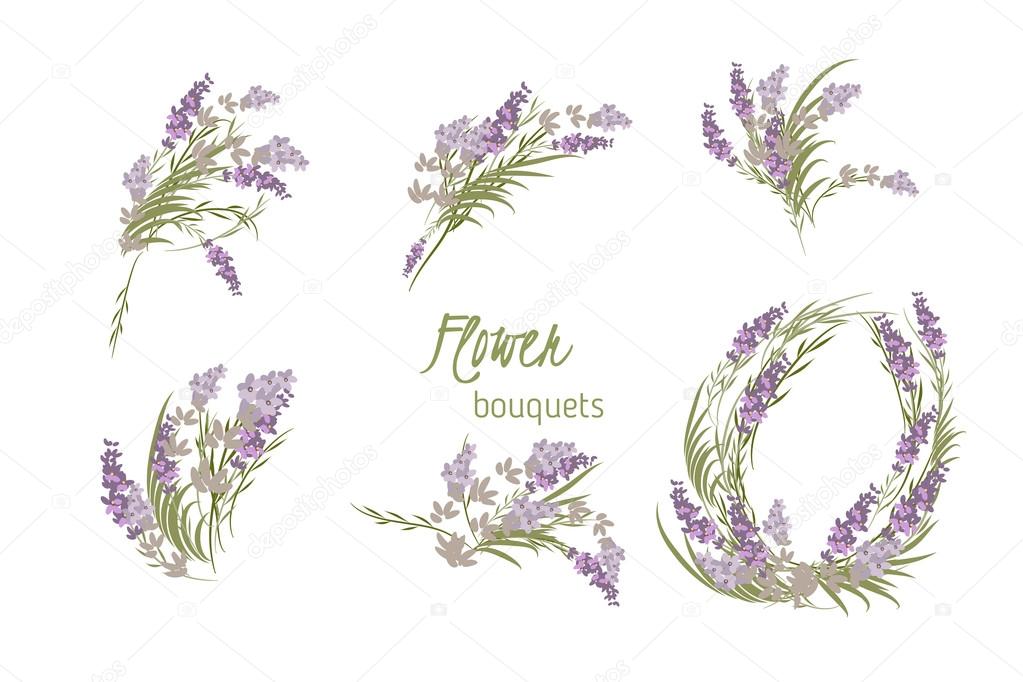 Floral lavender background