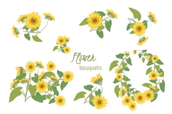 Sunflower vintage background. — Stock Vector