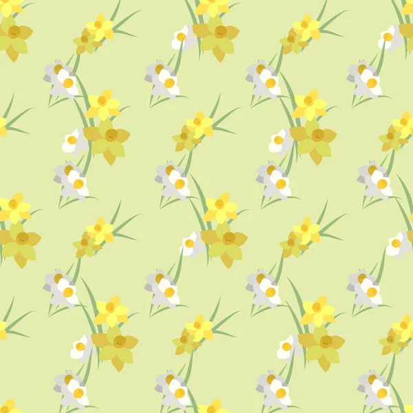 Fond vintage Narcisse — Image vectorielle