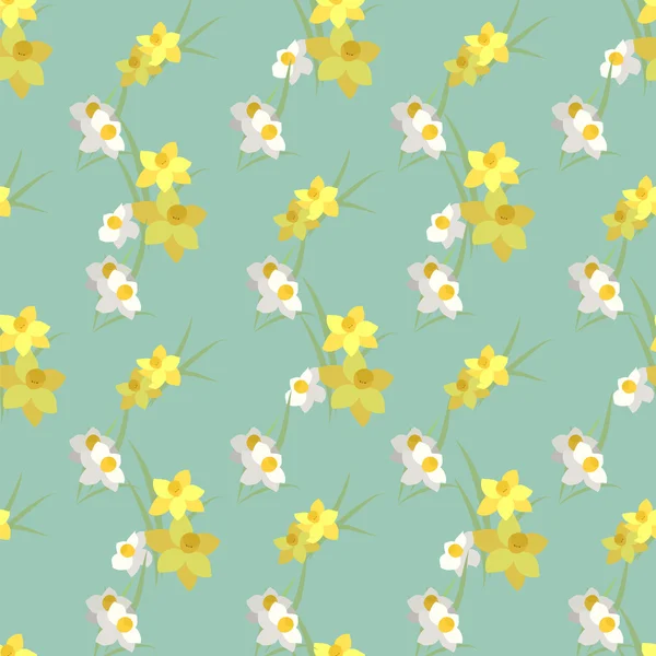 Narciso fondo vintage — Vector de stock