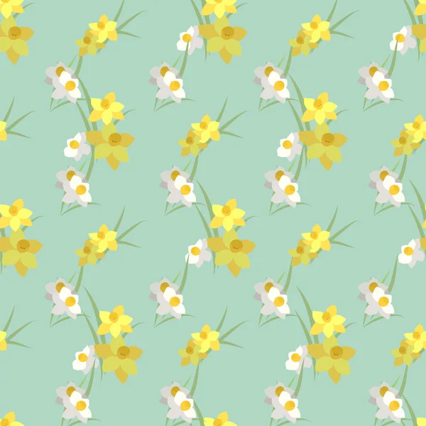 Narciso fondo vintage — Vector de stock