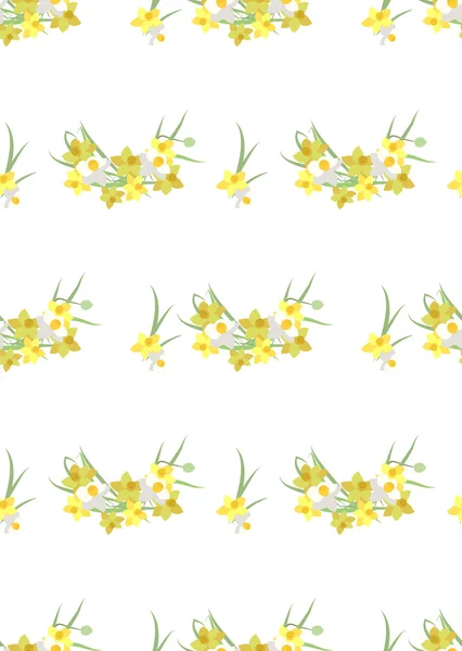 Narcissus vintage achtergrond — Stockvector