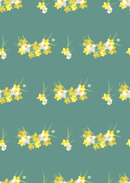 Fond vintage Narcisse — Image vectorielle