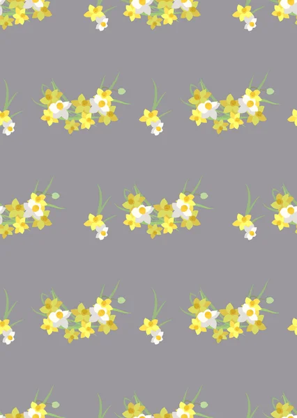 Narcissus vintage achtergrond — Stockvector