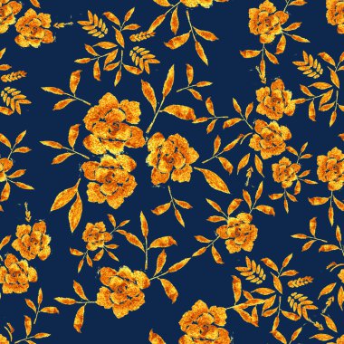 Golden Rose çiçek çizilmiş