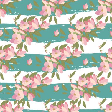 Manolya retro doku çizgili