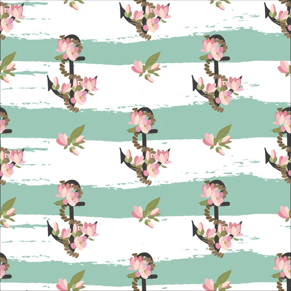 Manolya ve çapa doku çizgili