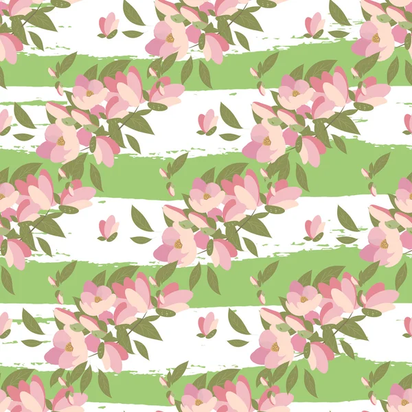 Texture rétro Magnolia à rayures — Image vectorielle